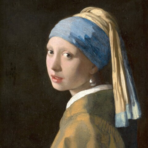 Oil Painting Reproduction of Girl with a Pearl Earring by Johannes Vermeer