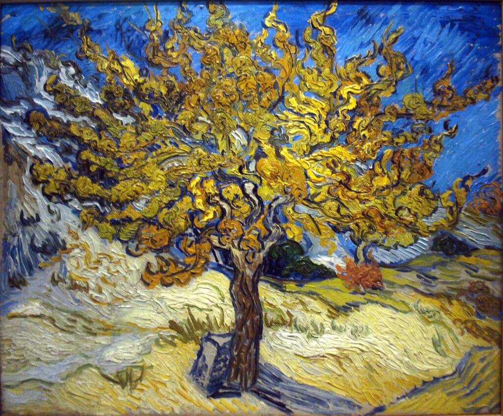 Oil Painting Reproduction of The Mulberry Tree by Vincent van Gogh