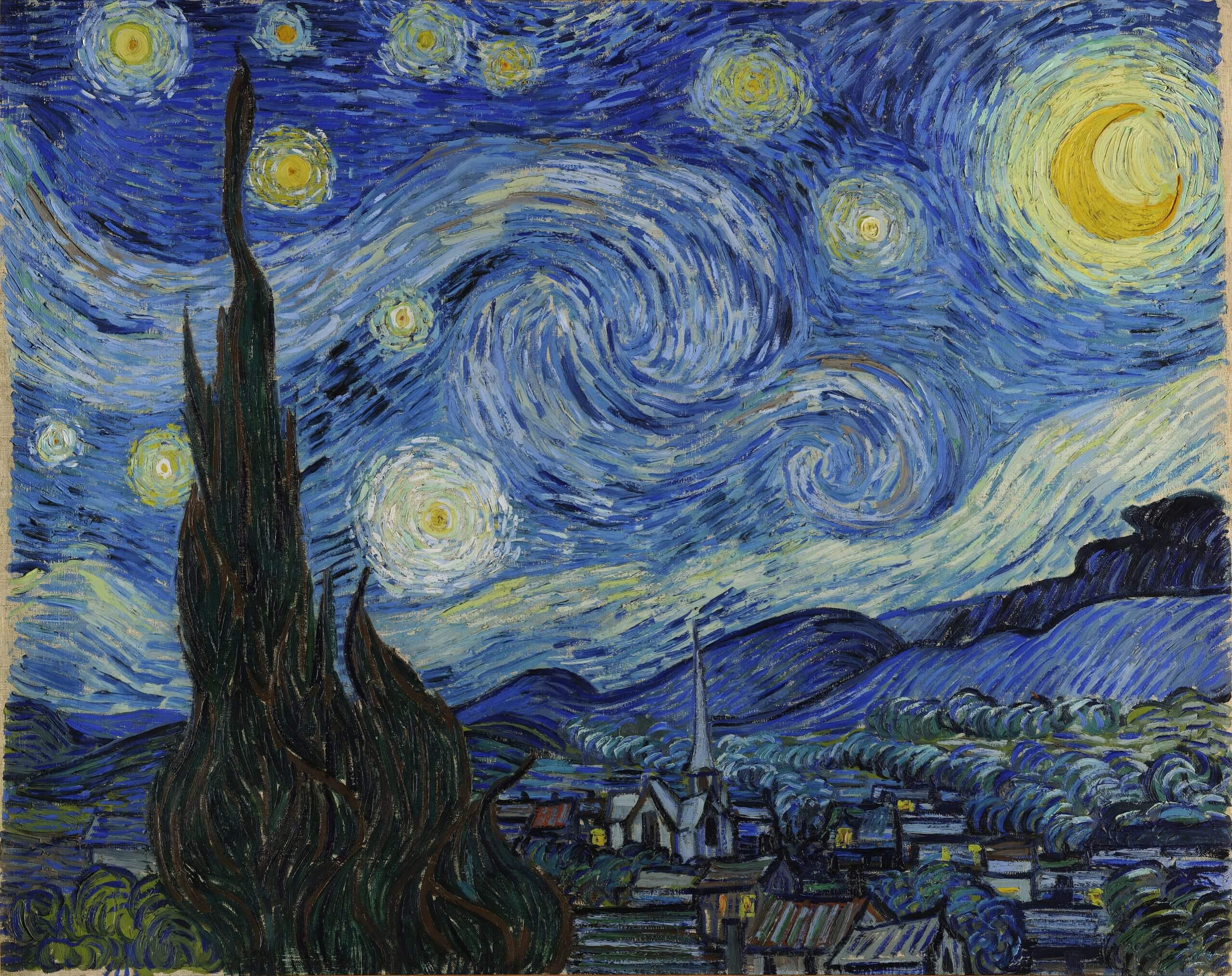 Van Gogh Sterrennacht Olieverfschilderij Reproductie kopen