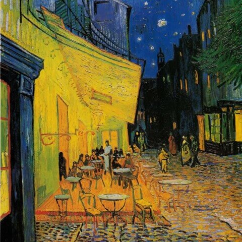 Oil Painting Reproduction of Terrasse des Cafés by van Gogh