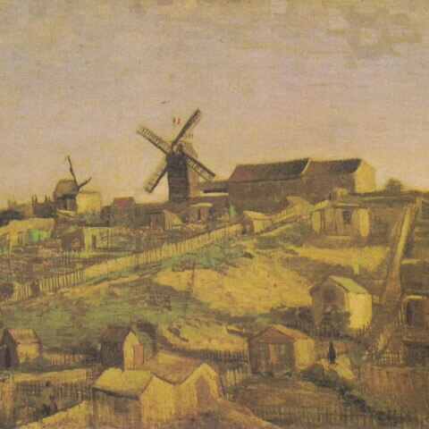 View of Montmartre with Windmills