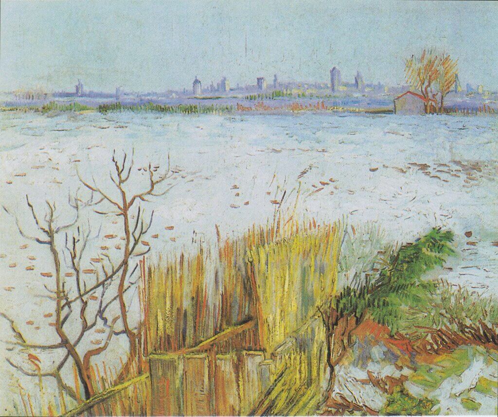 Snowy Landscape with Arles in the Background