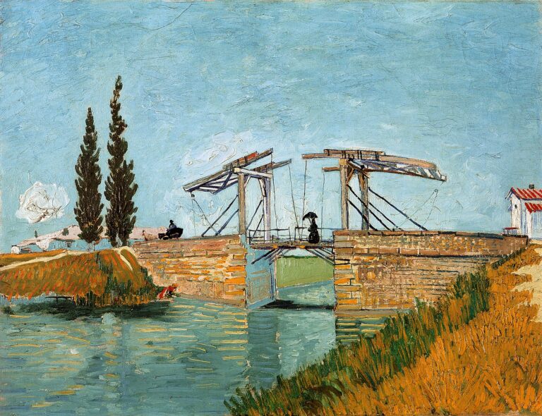 Drawbridge with Lady with Parasol