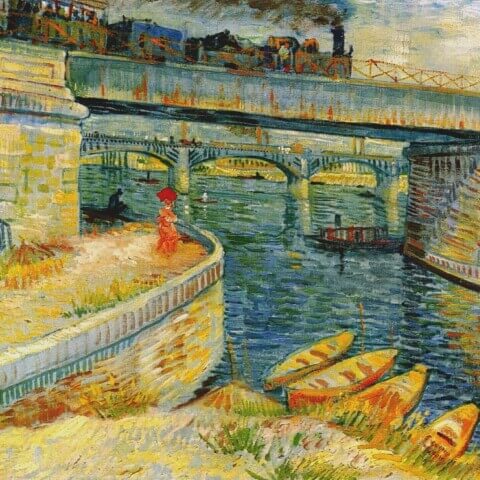Bridges across the Seine at Asnieres