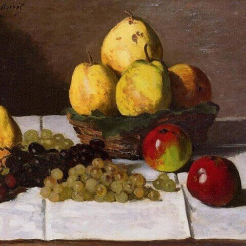 Still Life with Pears and Grapes