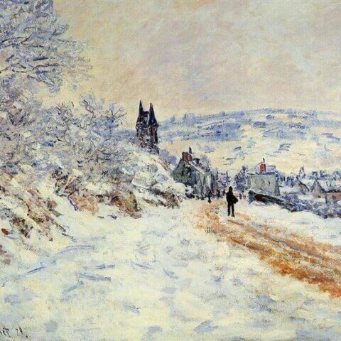 The Road to Vetheuil, Snow Effect