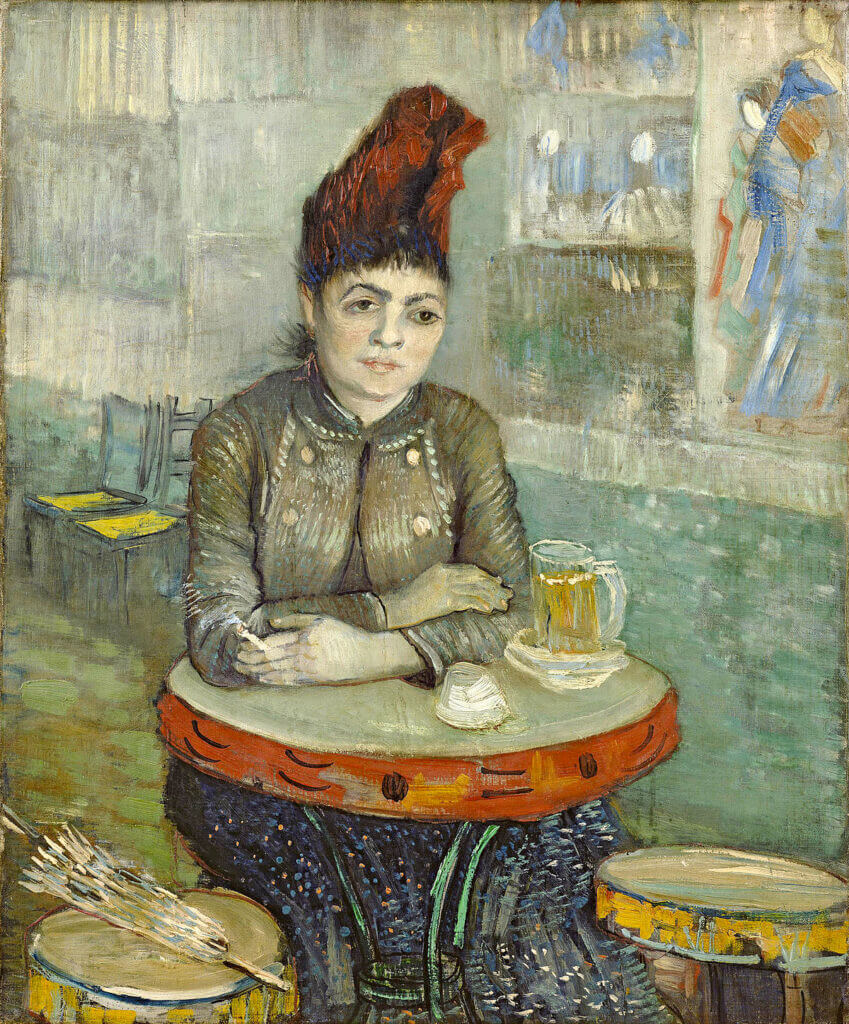 Agostina Sagatori Sitting in the Cafe du Tambourin