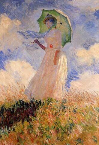 Woman with a Parasol, Facing Right