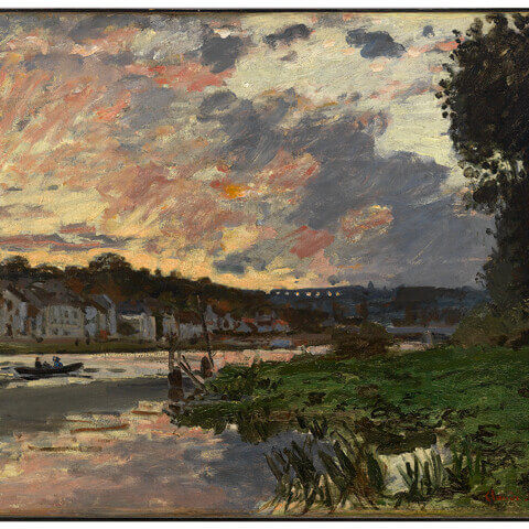 The Seine at Bougeval, Evening (also known as Bougival)