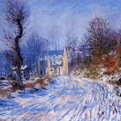 Road to Giverny in Winter