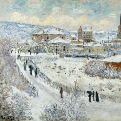 View of Argenteuil in the Snow