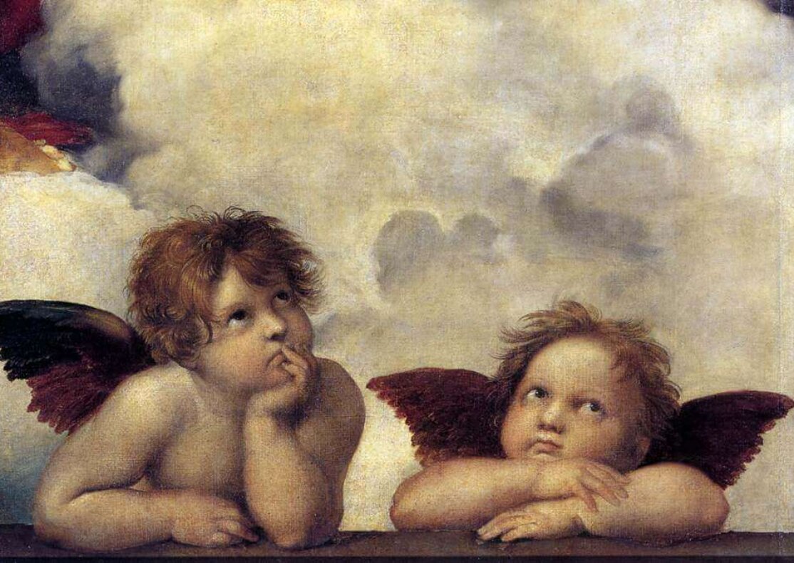 The Two Angels from Raphael