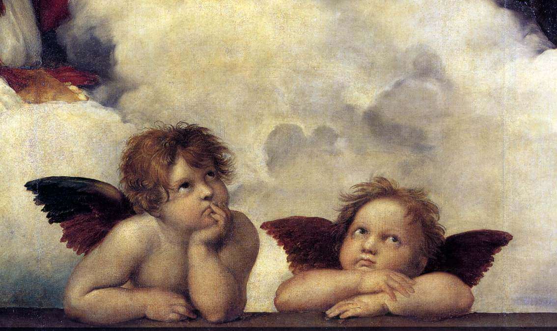 The Two Angels from Raphael