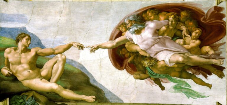 Creation of Adam . Michelangelo